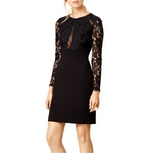 Monique Lhuillier Black Lace Dress size 0